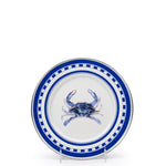 SE11S4 - Blue Crab Sandwich Plates - Set of 4 - Golden Rabbit Enamelware