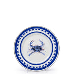 SE11S4 - Blue Crab Sandwich Plates - Set of 4 - Golden Rabbit Enamelware