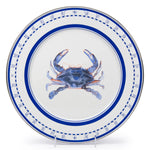 SE26S2 - Blue Crab Chargers - Set of 2 - Golden Rabbit Enamelware