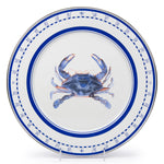SE26S2 - Blue Crab Chargers - Set of 2 - Golden Rabbit Enamelware