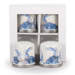 SE37 - Blue Crab Salt & Pepper - Golden Rabbit Enamelware
