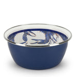SE61S4 - Blue Crab Salad Bowls - Set of 4 - Golden Rabbit Enamelware