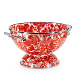 SN27 - Sunset Swirl Medium Colander - Golden Rabbit Enamelware