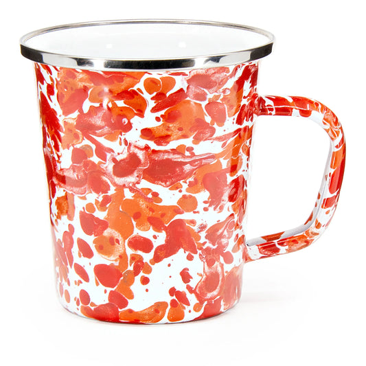 SN66S4 - Sunset Swirl 16 oz Latte Mugs - Set of 4 - Golden Rabbit Enamelware