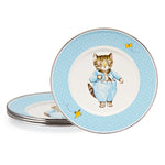 TKM11S4 - Tom Kitten Child Plates - Set of 4 - Golden Rabbit Enamelware