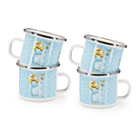 TKM20S4 - Tom Kitten Child Mugs - Set of 4 - Golden Rabbit Enamelware