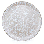 TP01 - Taupe Swirl Large Tray - Golden Rabbit Enamelware