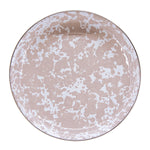 TP04S4 - Taupe Swirl Pasta Plates - Set of 4 - Golden Rabbit Enamelware