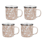 TP05S4 - Set of 4 Taupe Swirl Adult Mugs Primary Image