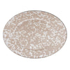 Taupe Swirl Oval Platter