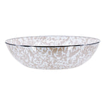 TP18 - Taupe Swirl Catering Bowl - Golden Rabbit Enamelware