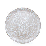 TP21 - Taupe Swirl Medium Tray - Golden Rabbit Enamelware