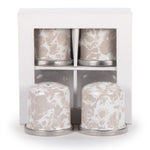 TP37 - Taupe Swirl Salt & Pepper - Golden Rabbit Enamelware
