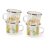 WC20S4 - Peter & The Watering Can Child Mugs - Set of 4 - Golden Rabbit Enamelware