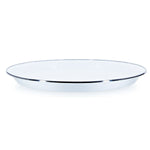 WW01 - White Solid Large Tray - Golden Rabbit Enamelware