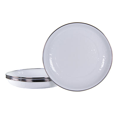 WW04S4 - Set of 4 Solid White Pasta Plates  Primary Image