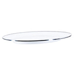 WW06 - Solid Oval Platter, White - Golden Rabbit Enamelware