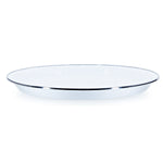 WW08 - White Solid Small Tray - Golden Rabbit Enamelware