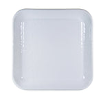 WW09S2 - White Solid Square Trays - Set of 2 - Golden Rabbit Enamelware
