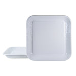 WW09S2 - Set of 2 Solid White Square Plates Primary Image