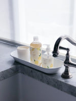 WW10 - White Solid Oval Basket - Golden Rabbit Enamelware