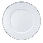 WW11S4 - White Solid Sandwich Plates - Set of 4, - Golden Rabbit Enamelware