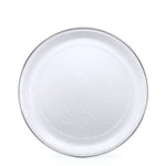 WW21 - White Solid Medium Tray - Golden Rabbit Enamelware