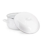 WW31 - Solid Dutch Oven, White - Golden Rabbit Enamelware