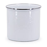 WW34 - Solid Utensil Holder, White - Golden Rabbit Enamelware