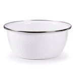 WW61S4 - White Solid Salad Bowls - Set of 4, White - Golden Rabbit Enamelware