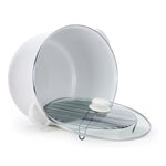 WW75 - Solid 18 Qt Stock Pot, White - Golden Rabbit Enamelware