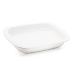 WW78 - White Solid Baking Pan - Golden Rabbit Enamelware