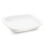 WW78 - White Solid Baking Pan - Golden Rabbit Enamelware