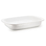WW78 - White Solid Baking Pan - Golden Rabbit Enamelware