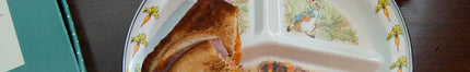 Toddler Plate - Golden Rabbit Enamelware