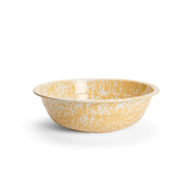 ecomposer-color-yellow splatter, D24YM - Splatter Small Basin, Yellow Splatter