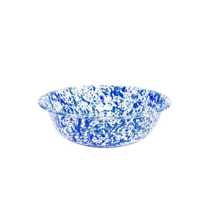 ecomposer-color-blue splatter, D24DBM - Splatter Small Basin, Blue Splatter
