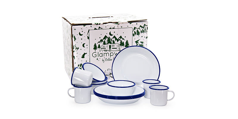 GL30 - Nesting Bowls - Sea Glass Design - UPC 619199300459 – Golden Rabbit  Enamelware