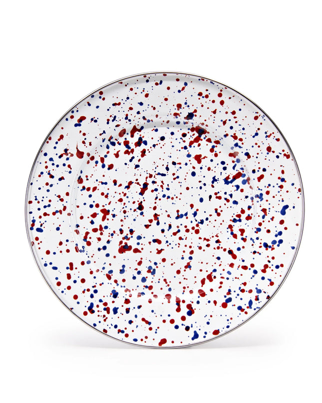 AM07S4 - Set of 4 Americana Dinner Plates - Golden Rabbit Enamelware