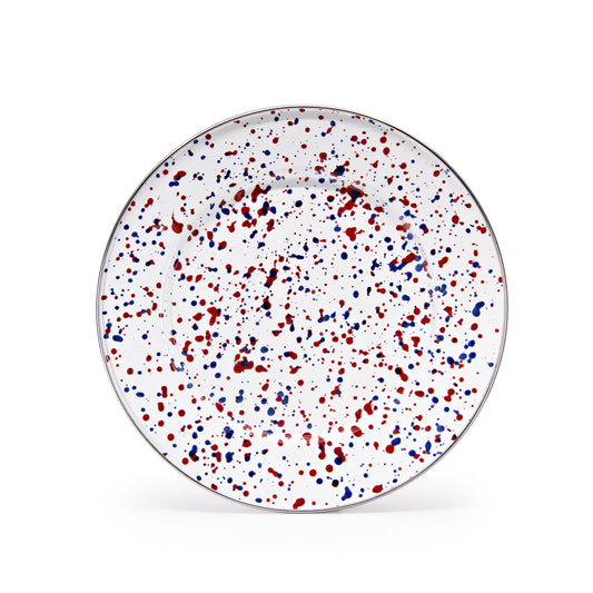 AM07S4 - Set of 4 Americana Dinner Plates - Golden Rabbit Enamelware