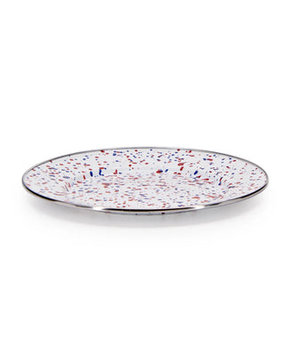 AM07S4 - Set of 4 Americana Dinner Plates - Golden Rabbit Enamelware