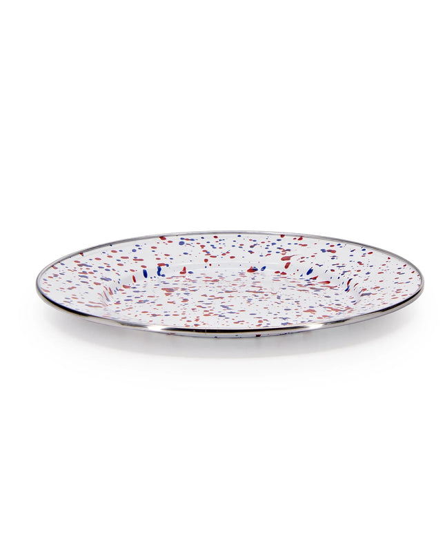AM07S4 - Set of 4 Americana Dinner Plates - Golden Rabbit Enamelware