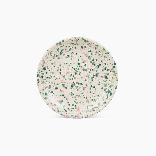 ecomposer-color-mint hibiscus, C124GMP-4 - Catalina Coupe Dinner Plates, Set of 4, Mint Hibiscus