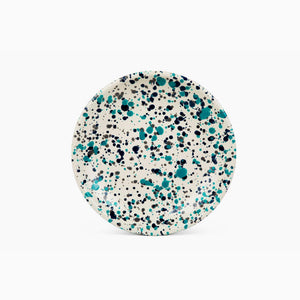 ecomposer-color-blue tides, C124GNT-4 - Catalina Coupe Dinner Plates, Set of 4, Blue Tides
