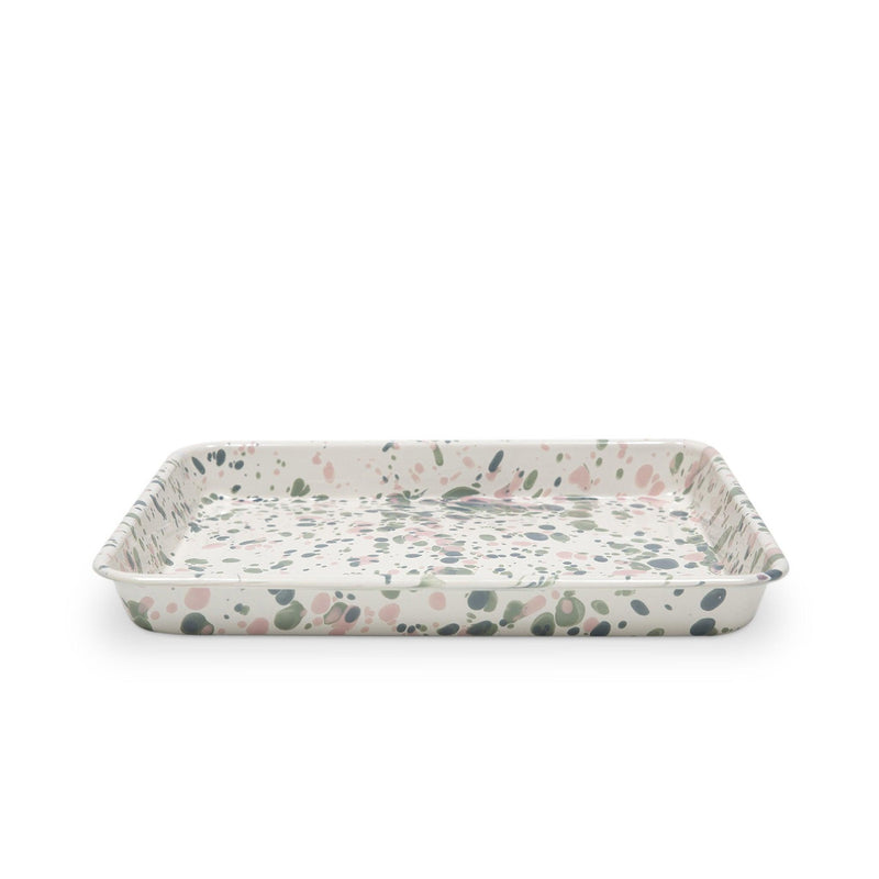 ecomposer-color-mint hibiscus, C190GMP - Catalina Small Rectangle Tray, Mint Hibiscus