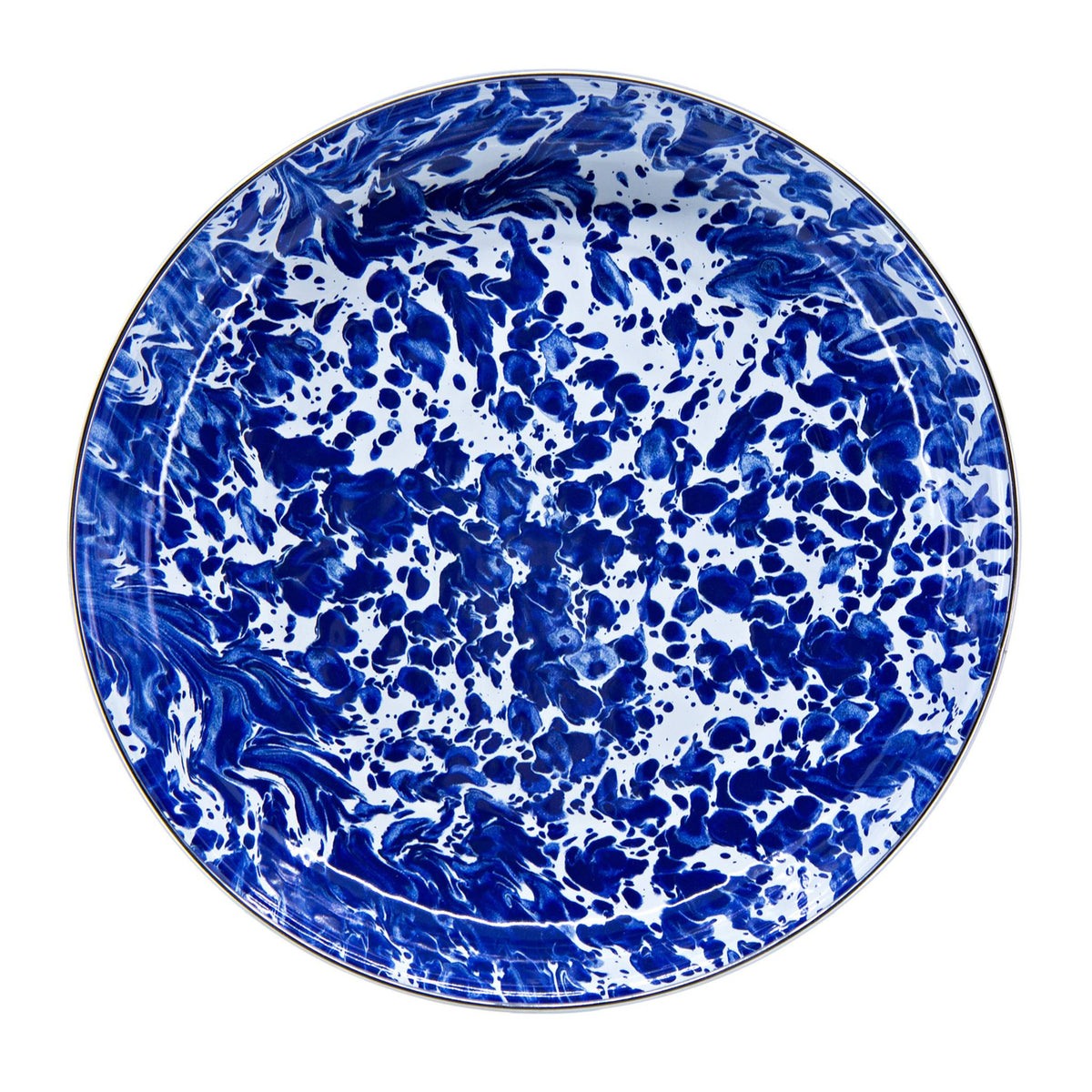CB04S4 - Cobalt Swirl Pasta Plates - Set of 4  3