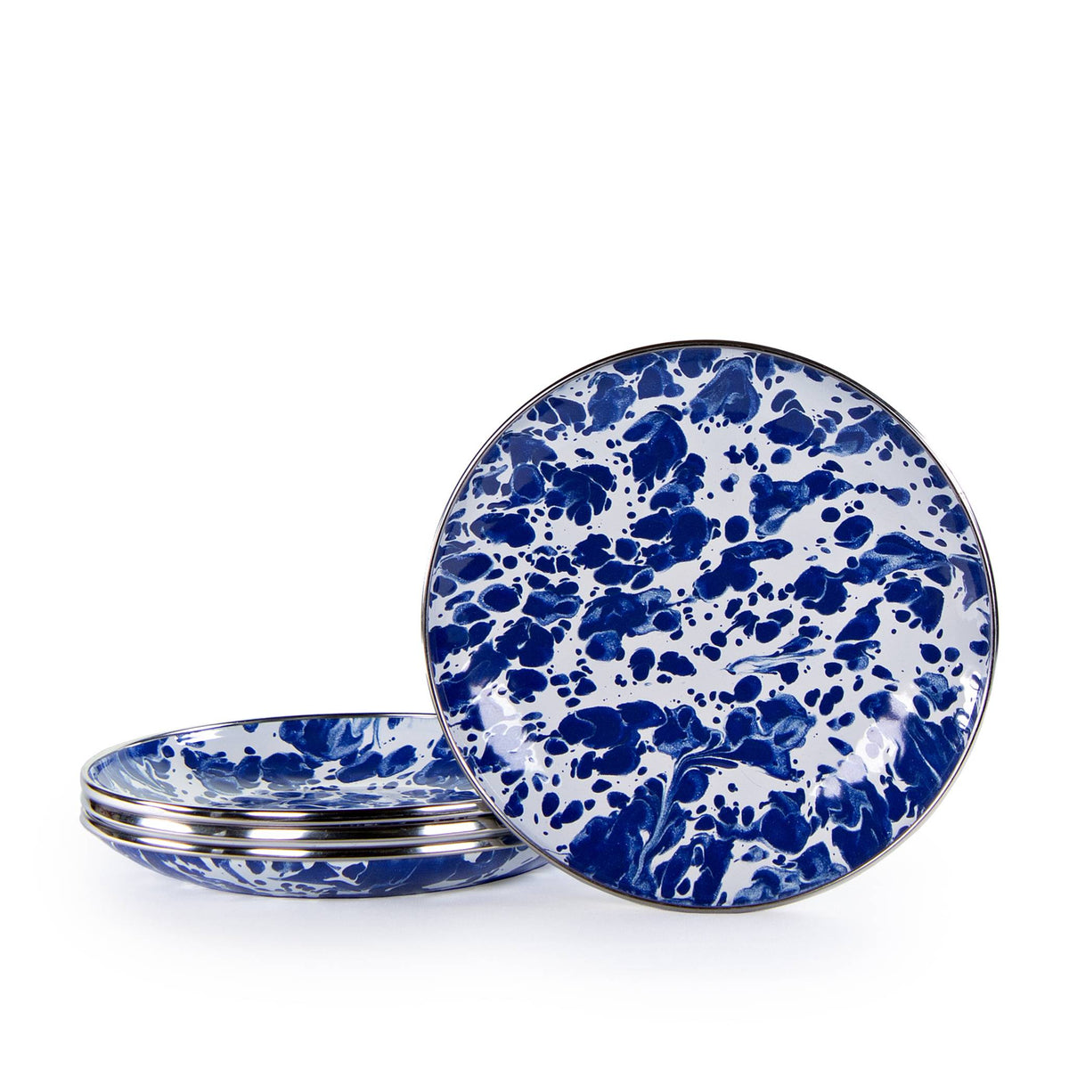 CB62S4 - Cobalt Swirl Appetizer Plates - Set of 4  2