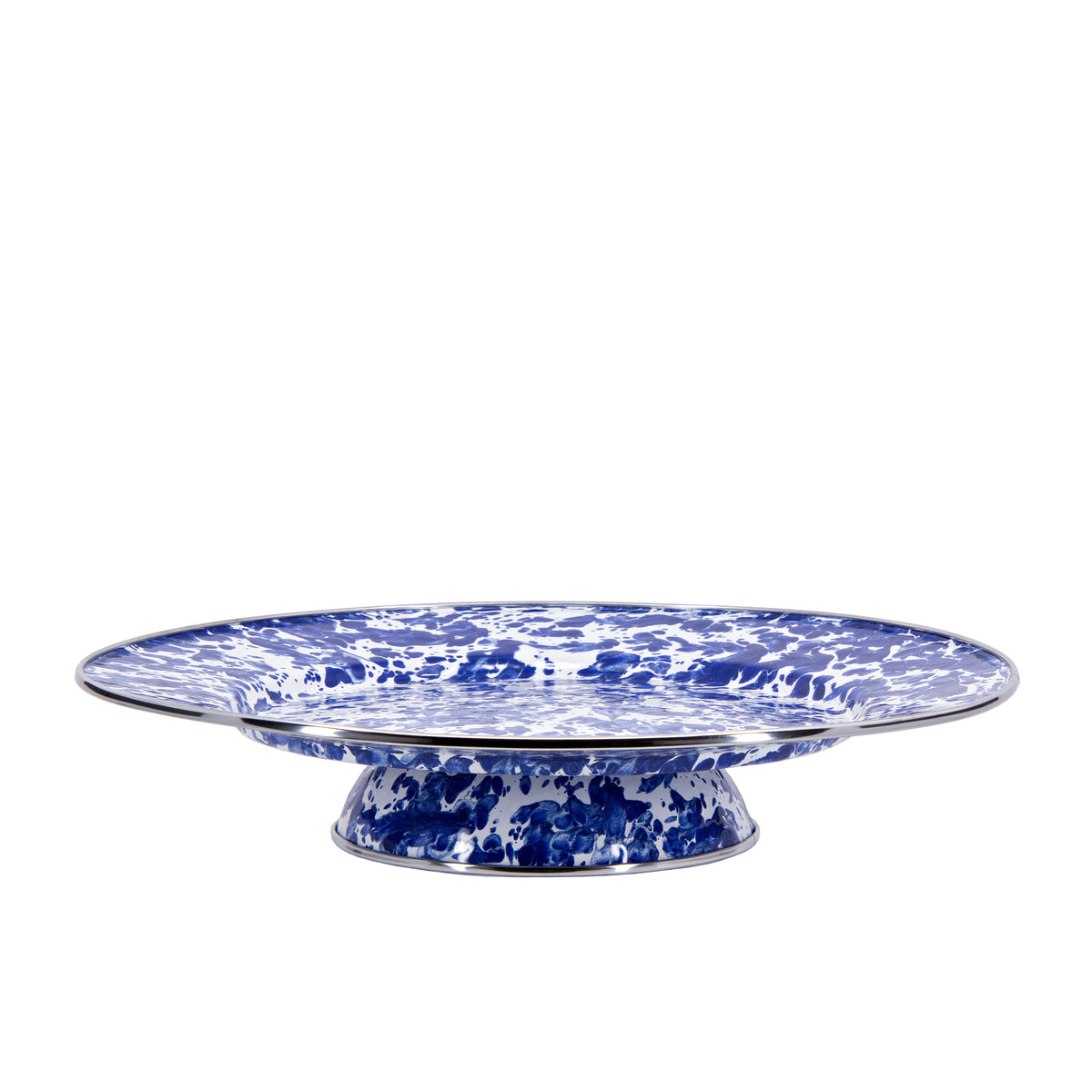 CB76 - Cobalt Swirl Cake Plate  4