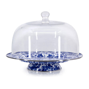 CB76 - Cobalt Swirl Cake Plate  2