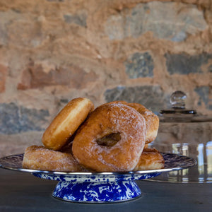 CB76 - Cobalt Swirl Cake Plate  3